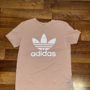 Adidas Blush Tee with White Logo
